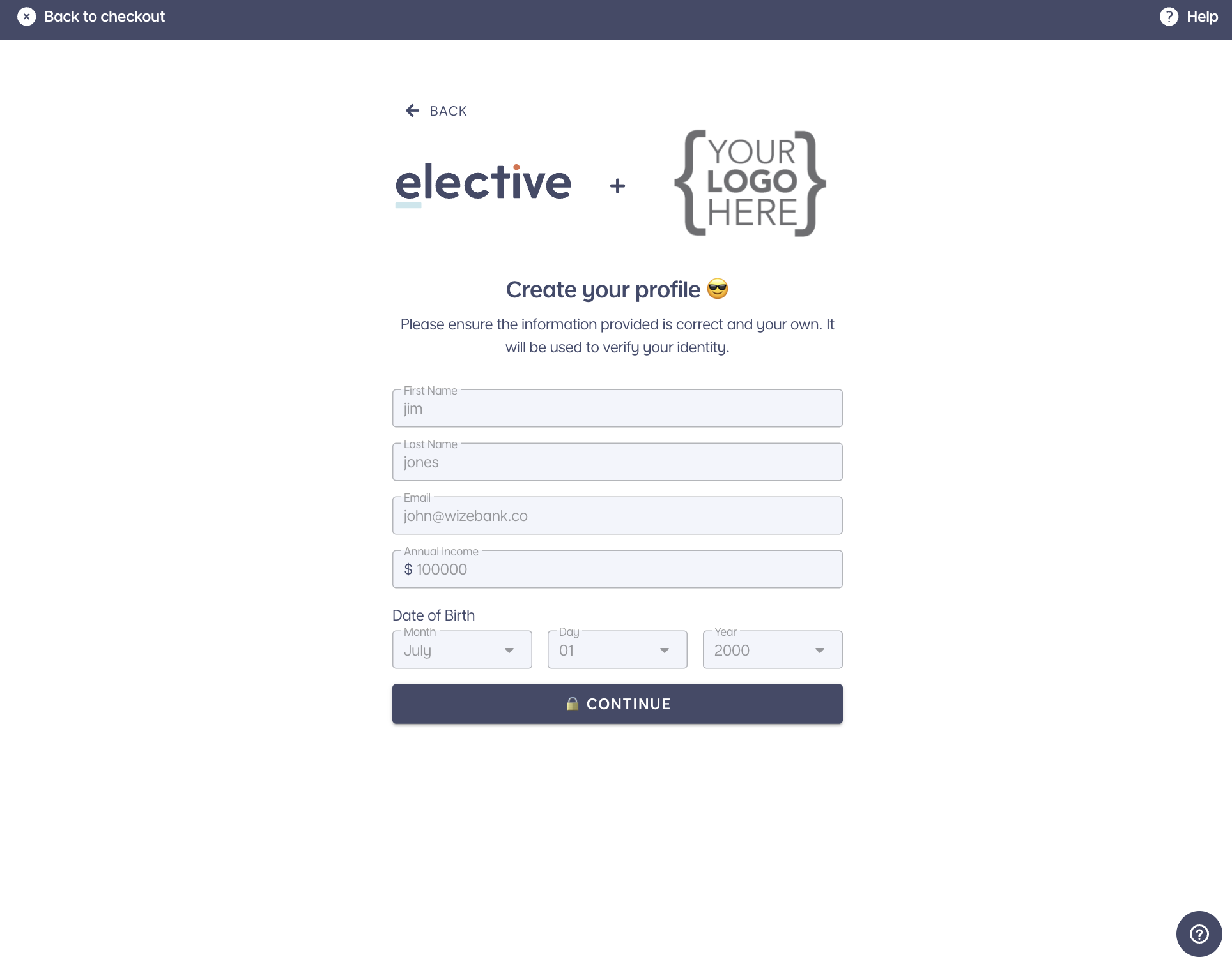 Create Profile