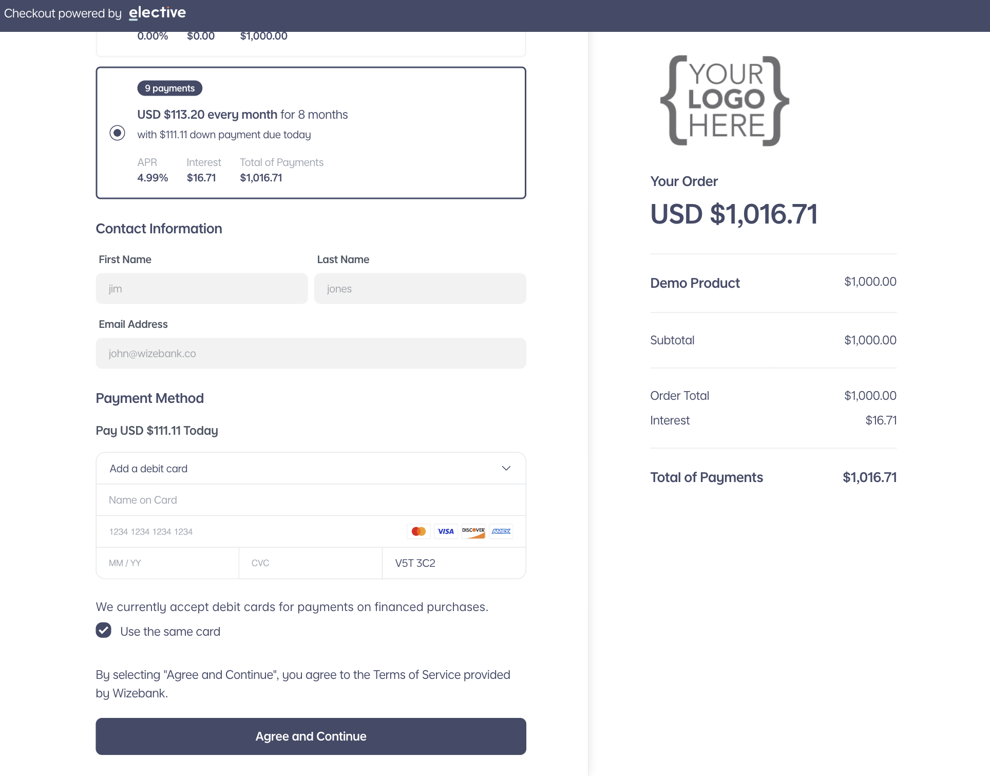 Payment & Checkout